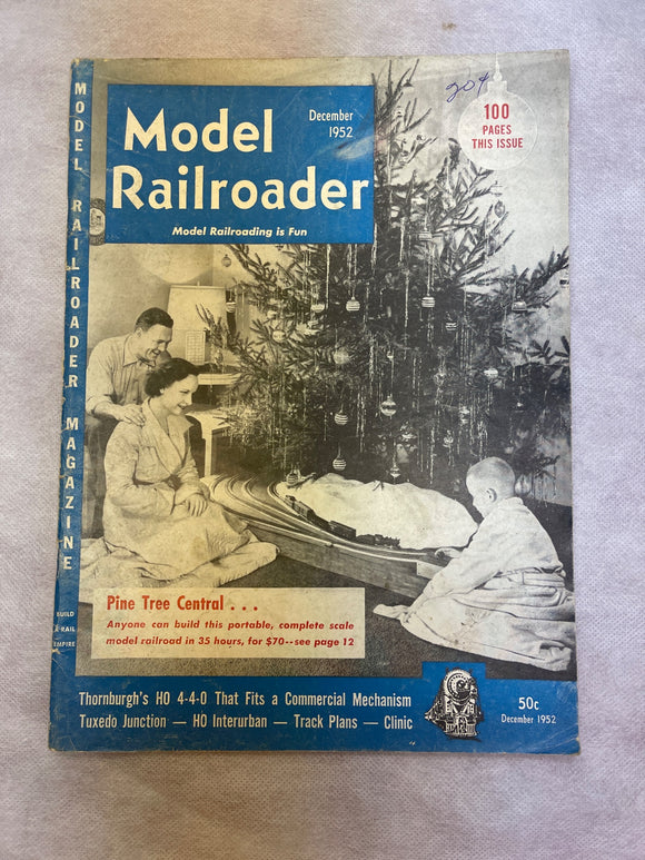 Model Railroader Magazine December 1952 Vintage Paper Good/Very Good