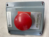Allen-Bradley Emergency Stop 4' x 4" x 3" Cast Power Box With Push Button Switch