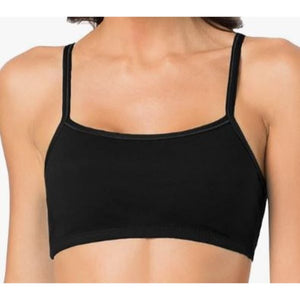 Fruit of the Loom Womens Spaghetti Strap Cotton Sports Bra 9036 Size 32 black