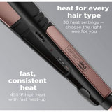 Conair Infinitipro 1" Rose Gold Ceramic Flat Iron 455 Deg F for All Hair Types