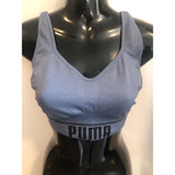 Puma Women’s Convertible Sports Bra Blue Large Nylon/Spandex/Poly