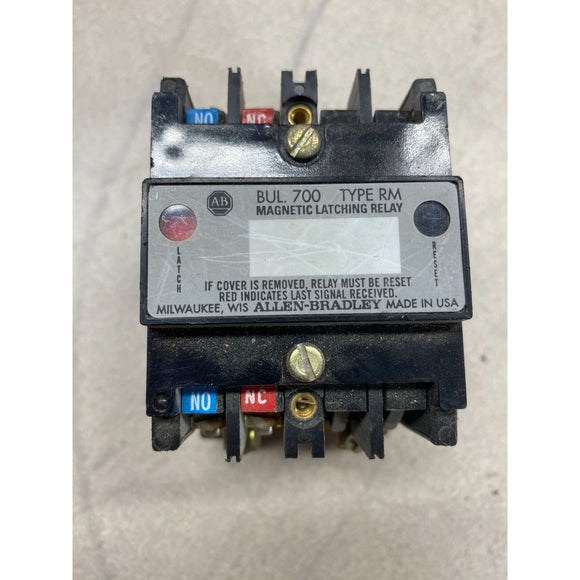 Allen-Bradley Bulletin 700 Type RM 700-RM000A1 Ser B Magnetic Latching Relay, USED