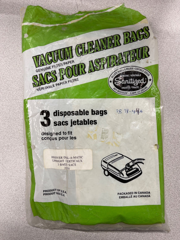 Hoover Type D Disposable Vacuum Filter Bags 3 Pack