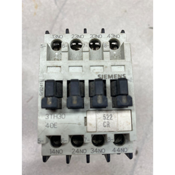 Siemens 3TH3040-0B Contactor Relay USED