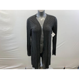 Popular Women's NWT Grey Long Sleeve Open Faced Cardigan Size Medium Rayon