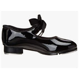 Capezio Child "Jr. Tyette" Ribbon Tie Tap Shoes Black Patent 6M N625C