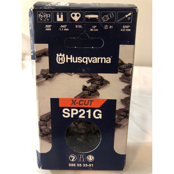 Husqvarna Chainsaw Chain X-CUT SP21G .325