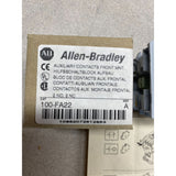 Allen Bradley 100-FA22 Auxiliary Contact Block Front Mount 2 N.O. - 2 N.C. NEW