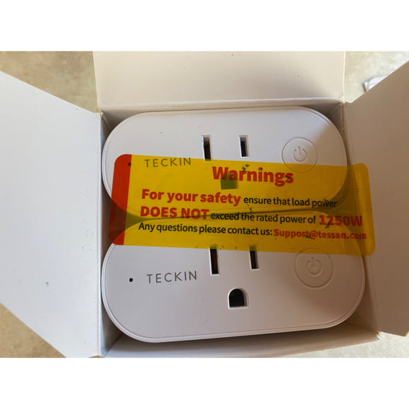 Teckin Smart wi-fi plug SP25 2pack New