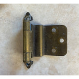 Amerock PAT1967 Lot Of 34 Cabinet Door Brass Hinges Used & Tarnished