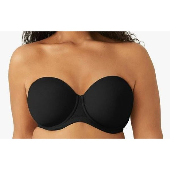 Wacoal 854119 Women's 32DDD Red Carpet Strapless Bra Full Coverage Bra Black