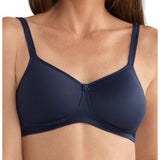 Mara Padded Wire Free Bra 44416 by Amoena in Dark Blue (Size 40 D)