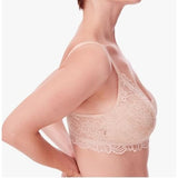 Bali Designs DF6591 Womens Medium Standard Bali Lace Desire Wirefree Bra Sand