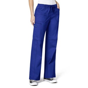 Wink WonderFLEX Women's Faith Multi-Pocket Cargo Scrub Pant Galaxy Blue 3X