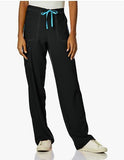 Carhartt Women's Cross-Flex Boot Cut Cargo Scrub Pants 3XL black blue trim