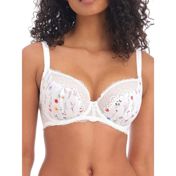 Freya Womens Daydreaming Plunge Bra - White Nylon - Size 30D AA400802 NWT