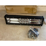 Safego 12" LED Light Bar White/Amber DRL Offroad Pickup ATV UTV