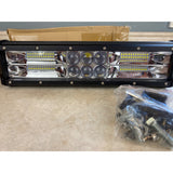 Safego 12" LED Light Bar White/Amber DRL Offroad Pickup ATV UTV