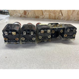 Allen Bradley Red Top Illuminated Used Push Button Panel Box Switches Lot Of 5