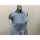 Sheen Women XL Summer Dress Blue stripe cotton sleeveles NWT