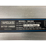 Waduks Battery Charger Model: WA300 67.2V 3A Charger For Battery Li-ion LiFePO4,