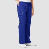 Wink WonderFLEX Women's Faith Multi-Pocket Cargo Scrub Pant Galaxy Blue 3X