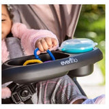 Evenflo Stroller Child Snack Tray 630446 Black with Snack Cup