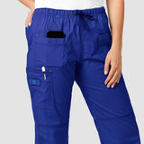 Wink WonderFLEX Women's Faith Multi-Pocket Cargo Scrub Pant Galaxy Blue 3X