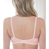 Bestform 97086248 Striped Wireless Cotton Bra Lightly-Lined 34A Bitter Sweet Pink