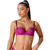 Gossard Womens 17805 Swirl Balcony Bra - Purple - Size 32FF