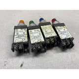 Allen Bradley Push To Test 800T-PST16 Used Push Button Panel Box Switches Lot Of 4 Various Color