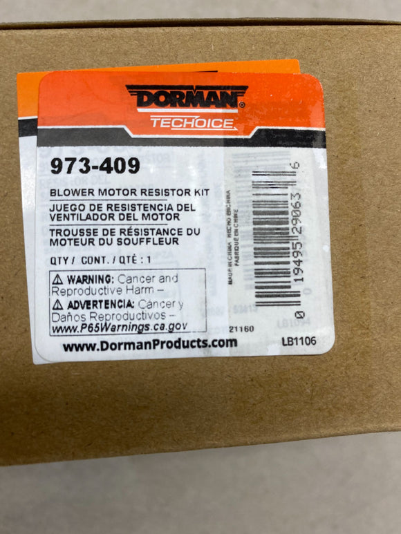 Blower Motor Resistor by DORMAN/TECHOICE #973-409 Fits GMC SIERRA 1500 PICKUP