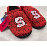 FOCO Mens NCAA NC State Wolfpack Logo Poly Knit Cup Sole Slippers Size XL 13-14