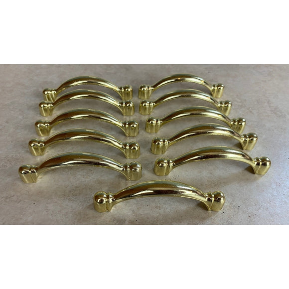 Amerock Harmony Polished Brass Cabinet Drawer Handle BP3441-3 Lot Of 11