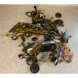 Large 6.3 lb. Lot Of Used Door / Drawer Pulls And Handle With Other Items As Seen