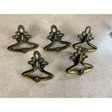 Vintage  Drop Handles Drawer Pull Door Dresser Handle USED Lot Of 5