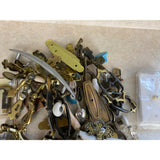 Large 5.88lb. Lot Of Used Door / Drawer Pulls And Handle With Other Items As Seen