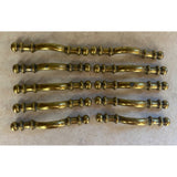 Amerock Carriage House D-246952 VTG Brass Colonial Door Pulls USED LOT OF 10