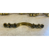 Amerock Carriage House D-246952 VTG Brass Colonial Door Pulls USED LOT OF 10