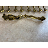Vintage Brass Door Pull Hardware Amerock Thumb Handle Key Hole Lot Of 10 USED