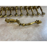 Vintage Brass Door Pull Hardware Amerock Thumb Handle Key Hole Lot Of 10 USED