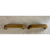 Set Of 2 Wooden Replacement Drawer / Door Pulls USED