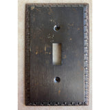 Atron LR86296 Solid Brass Toggle Switch Plate Cover USED