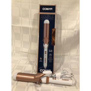 Conair Double Ceramic Curling Iron 1 1/2" Soft Waves w/Turbo Heat