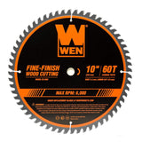 WEN BL1060 10-Inch 60-Tooth Fine-Finish Woodworking Saw Blade