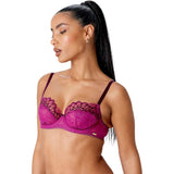 Gossard Womens 17805 Swirl Balcony Bra - Purple - Size 32FF