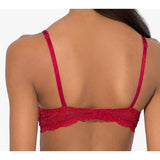 Smart & Sexy Style SA276X Women's 40B Push Up Bra No No Red w/ Lace Wings  NWT