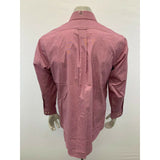 IZOD Men's Size 16 Wrinkle Free Cotton/Poly Long Sleeve PInk Dress Shirt