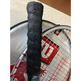 Wilson Mach 3 Tennis Racquet 4 3/8" Grip Black Silver and Red Set Of 2 Preowned