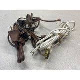 Leviton Cord for Socket, about 6 Foot Cord, Rotary Switch, Plug. USEd LOT OF 3